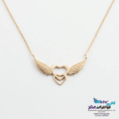 گردنبند طلا - طرح بال فرشته-MM1294